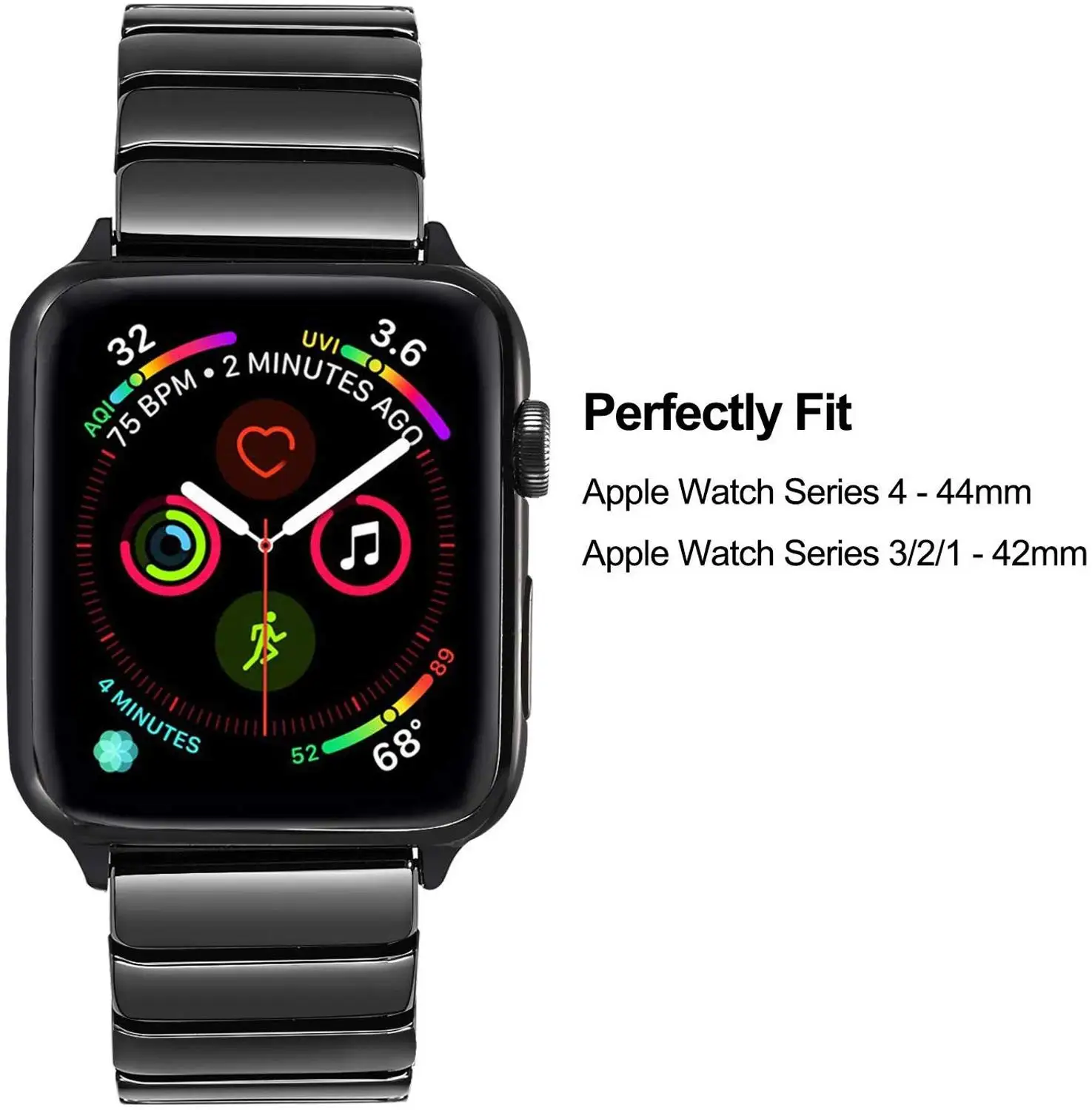 Stainless Steel Band For Apple Watch series 7 6 5 4 3 2 1 Bracelet straps For iWatch 41mm 45mm 40/44mm 38/42mm Correa Wristband