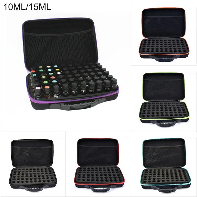 15ML Essential Oil Case Carrying Holder 60 Bottle Perfume Oil Nail Polish Organizador Storage Bag Storage Box Travel