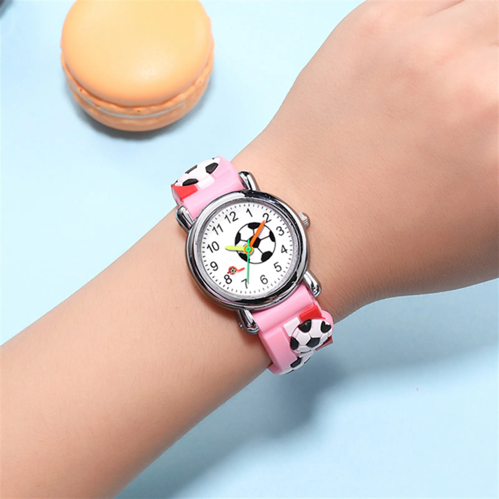 2020 New Whistle Football Dial Children Watch Students Time Clock Digital Kids Watches Girls Boys Gift Child Quartz Wristwatch