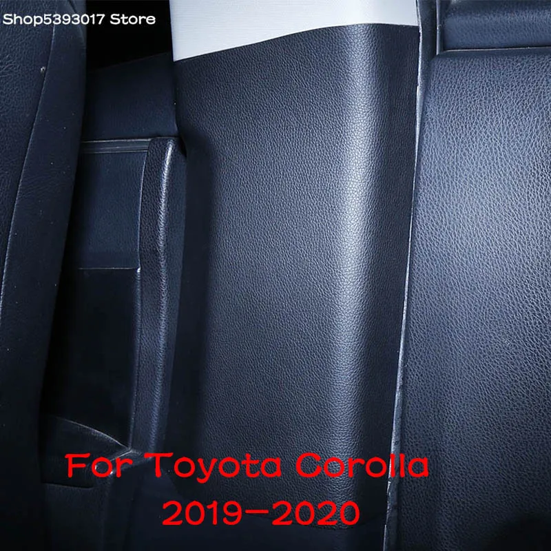 For Toyota Corolla 2020 2019 2021 Car B-pillar protector Anti-kick Anti-dirty Pad Case Cover Sticker Car Interior Modification