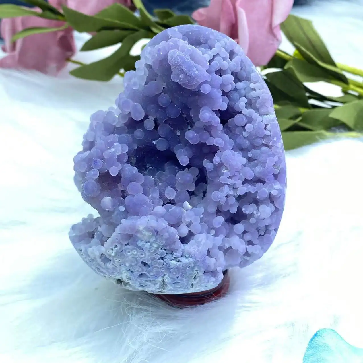 AAAANatural grape agate egg Crystal egg room decoration home decoration gem aquarium