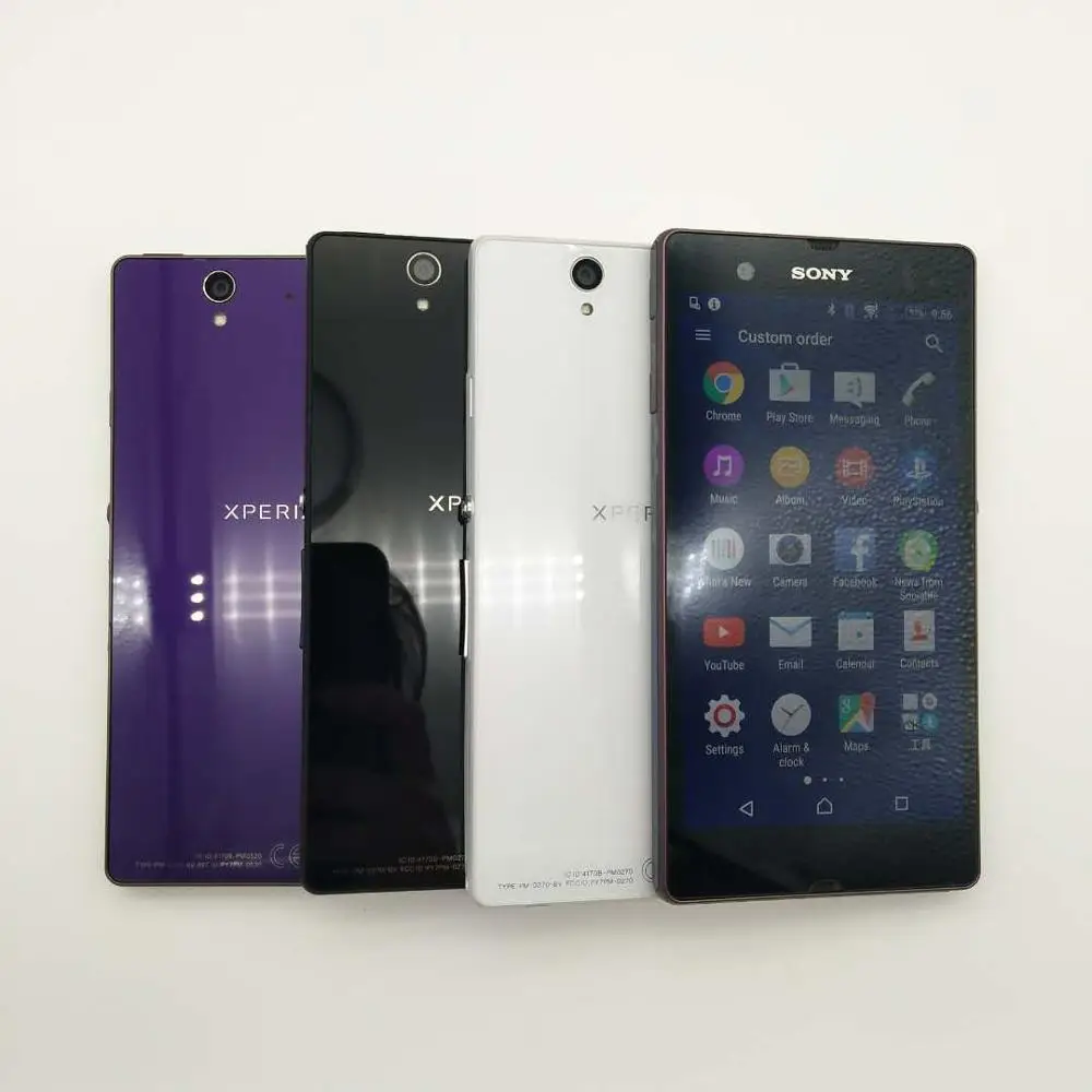 Sony-teléfono móvil Xperia Z C6602 C6603 Original renovado, 3G, 4G, 5,0 Quad-Core, 16GB, 2GB de RAM, 1080P, LTE, Smatphone NFC