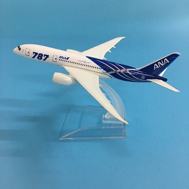 JASON TUTU 16cm Plane Model Airplane Model JAPAN AIR ANA  Boeing 787 Aircraft Model 1:400 Diecast Metal Airplanes Plane Toy Gift