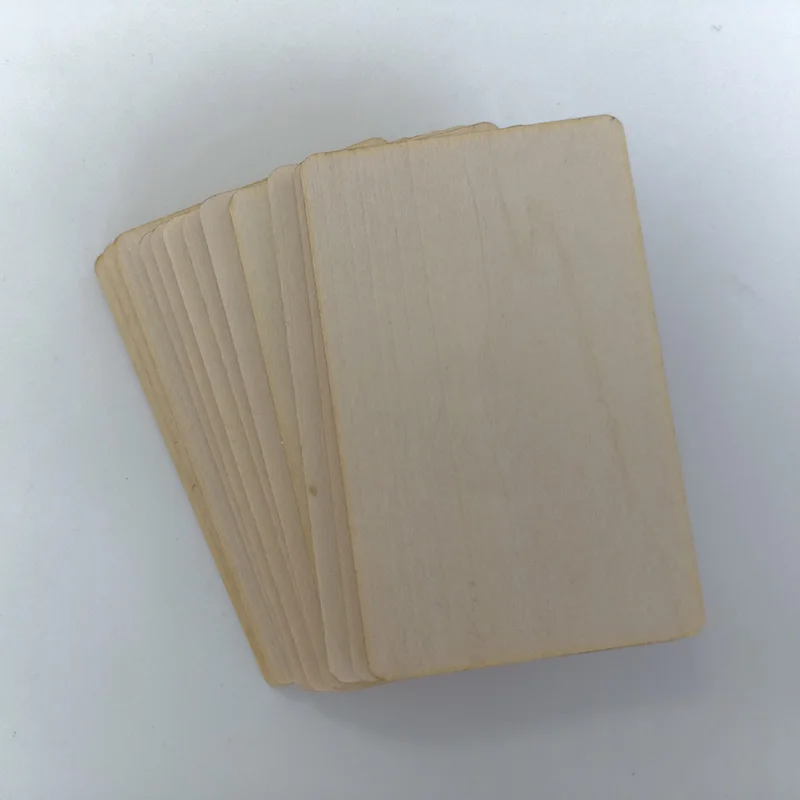 New Product Wooden 10 Pcs NFC 213 216 RFID Basswood Blank Digital Business Card DIY Crafts Laser Engraving New Materials