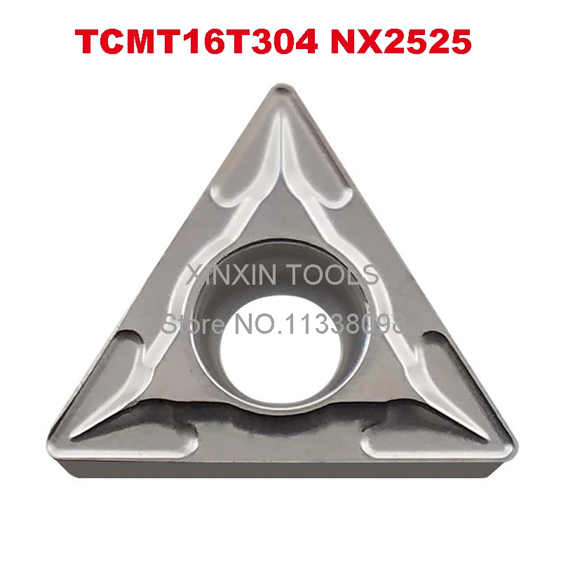 

10PCS TCMT16T304 NX2525/TCMT16T308 NX2525,TCMT 16T304/16T308 carbide inserts for turning tool holder boring bar