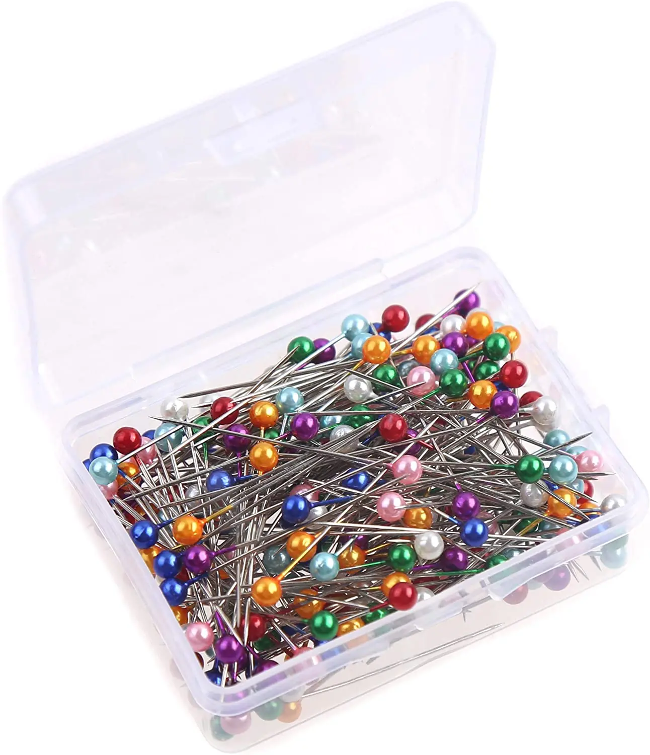 160/180/200 Pcs Sewing Pins,1.5 inch Straight Quilting Pins with Color Plastic Ball Head for Dressmaking and Fabric Accessories