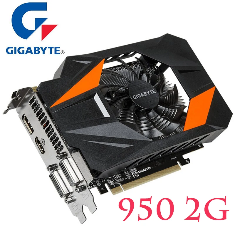 

Original GIGABYTE GTX950 2GB Video Cards 128Bit GDDR5 Graphics Cards for nVIDIA VGA Cards Geforce GTX 950 950-2G GTX 750 Ti Used