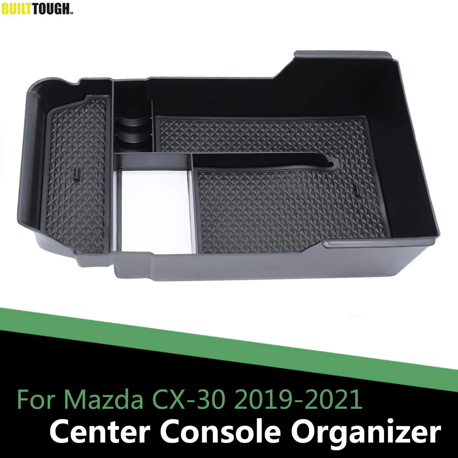 Car Armrest Storage Box Center Console Organizer Glove Case Coin Tray Holder Container For Mazda CX-30 CX30 2019 2020 2021