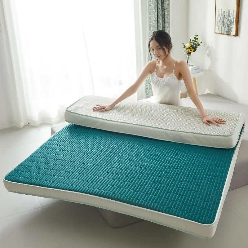 latex sponge filling Mattress Floor mat Foldable Slow rebound Tatami Cotton Cover Bedspreads thickness Twin King Queen Size