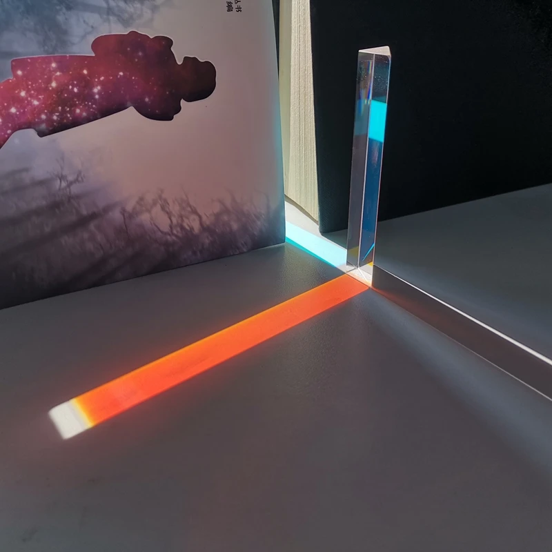 Optical Glass Triprism Student Creative Rainbow Photography Refractive Mirror Mitsubishi Artificial