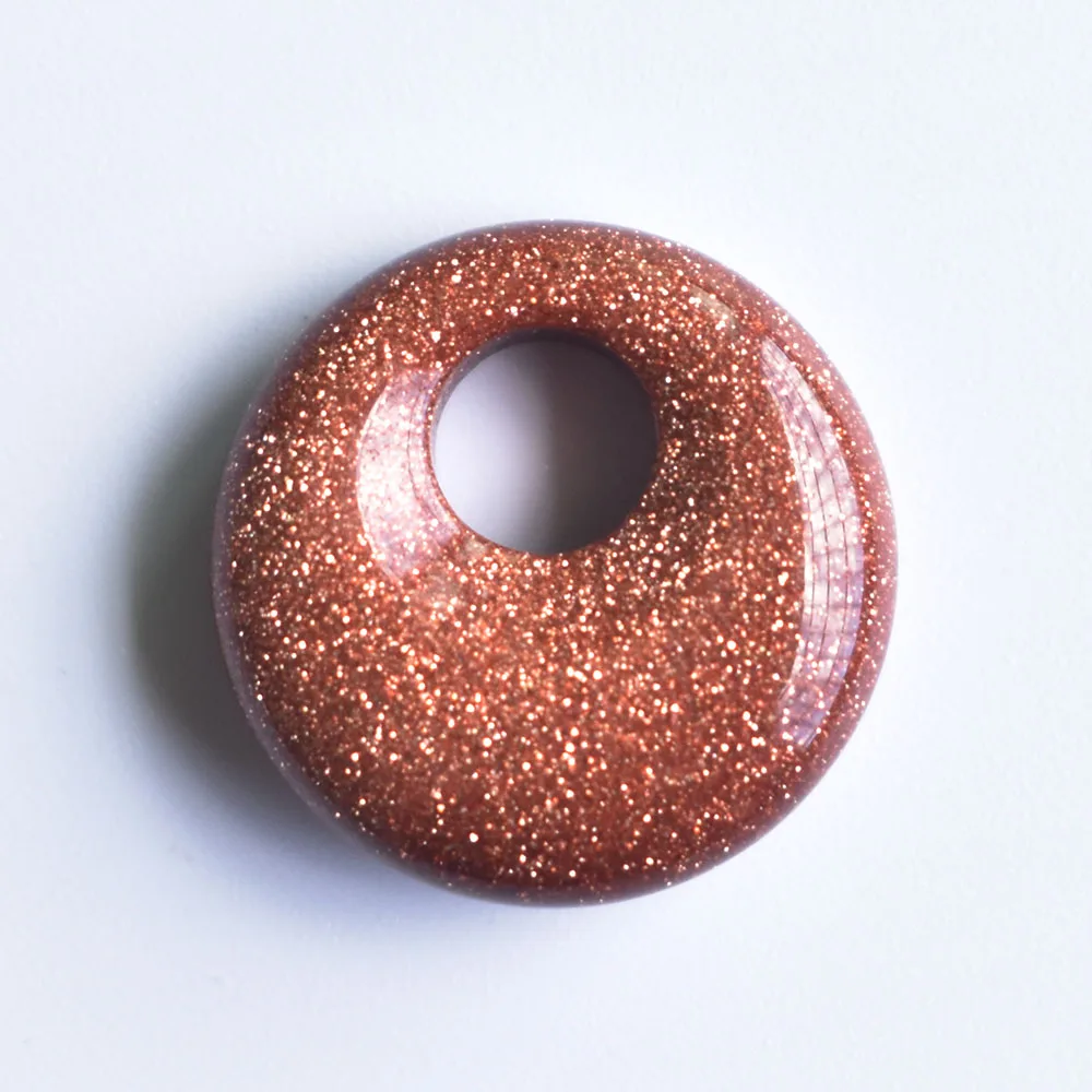 Modische, hochwertige, sortierte Naturstein-Gogo-Donut-Anhänger, Perlen 18mm für Schmuckherstellung, Großhandel 20 Stück/Los, kostenlos. – Detail 12