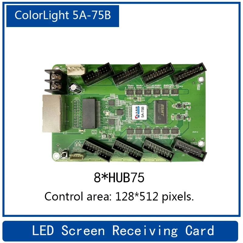 

Бесплатная доставка, цветной светильник 5A-75B, светодиодный дисплей, карта приема, наружный и внутренний полноцветный светодиодный дисплей, карта управления, 8 * HUB75 портов