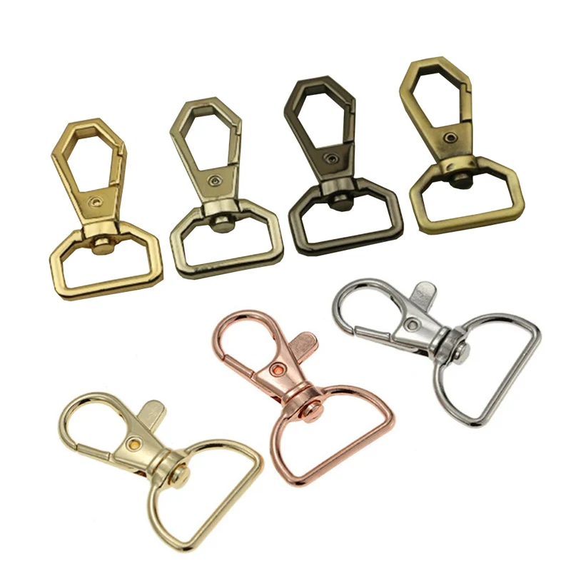 2/5/10Pcs Variety Metal Bags Strap Buckles Lobster Clasp Collar Carabiner Snap Hook DIY Keychain Bag Parts Accessories