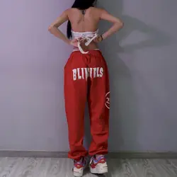 Women's Trousers Casual Sports Pants Hip-hop Loose Leggings Jazz High-waist All-match Casual Pants 2025 Summer New Sweatpants