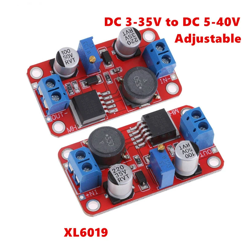 XL6019 step-up Dc to Dc 3-35V to 5-40V Adjustable Converter Power Supply Module 5A Max Step Up Power Supply Converter