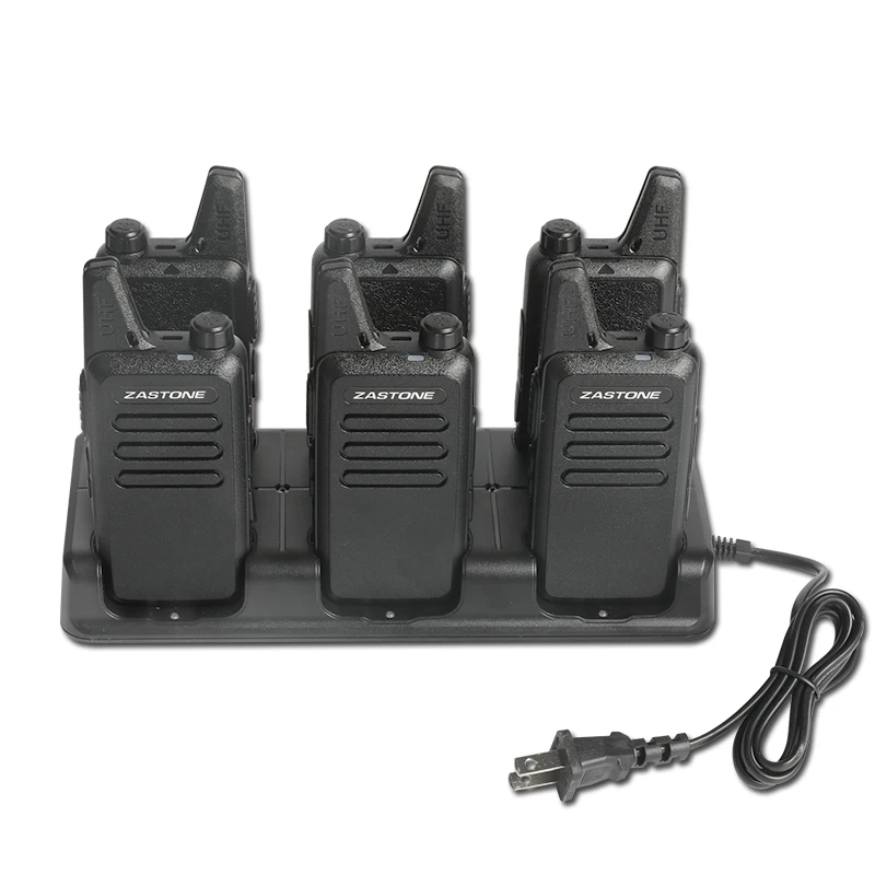 6 PCS Zastone X6 walkie talkie UHF 400-470MHZ mini radio portable handheld transceiver toy walkie talkie