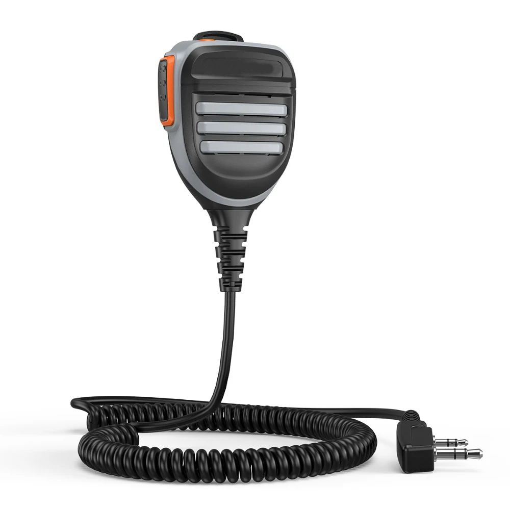 2x PTT Télécommande Étanche Haut-Parleur Mic pour Radio TYT Baofeng Walperforated Talkie UV-5R UV-10R UV-82 UV-S9 PLUS Radio Walperforated Talkie