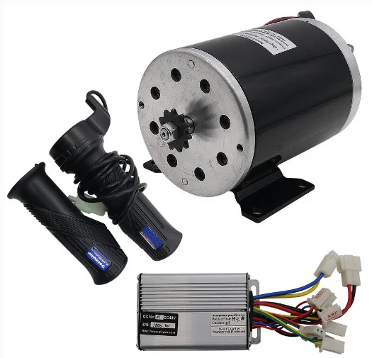 

Electric car with brush controller 48V36v1000W motor kit pedal switch DIY