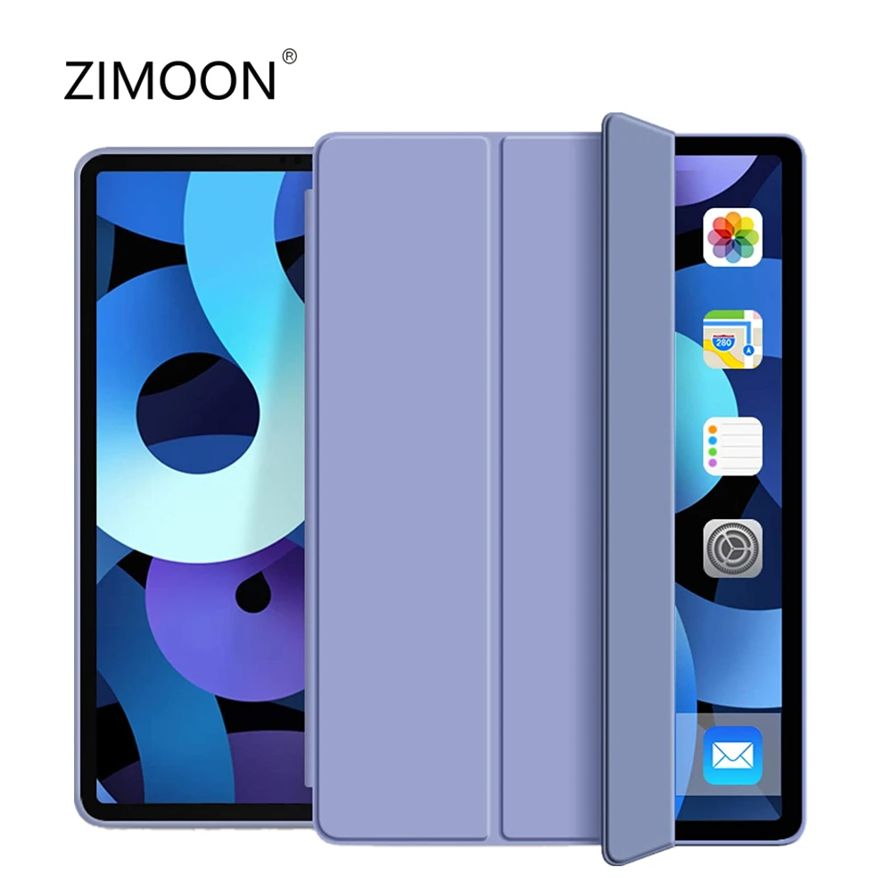 

Thrifold Silicone Case for iPad Air 5 Smart Cover for iPad 10 PU Cover for iPad Pro 11 Protective Slimshell for iPad mini 6