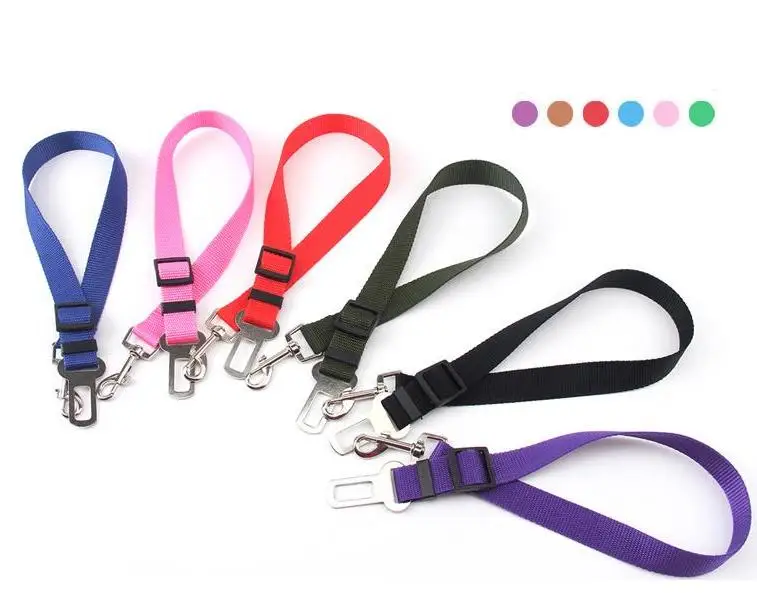 

500pcs/lot Adjustable Pet Cat Dog Car Safety Seat Belt Harness Vehicle Seatbelt Lead Leash for Dogs Puppy Pet Supplies Wholesale