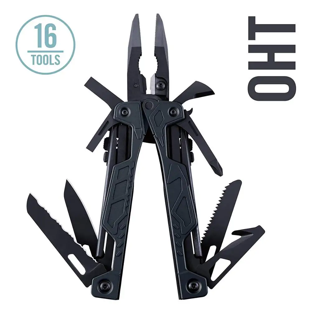 leatherman oht multitool com uma mao com alicate de mola e cortador de cinta coyote tan preto 01