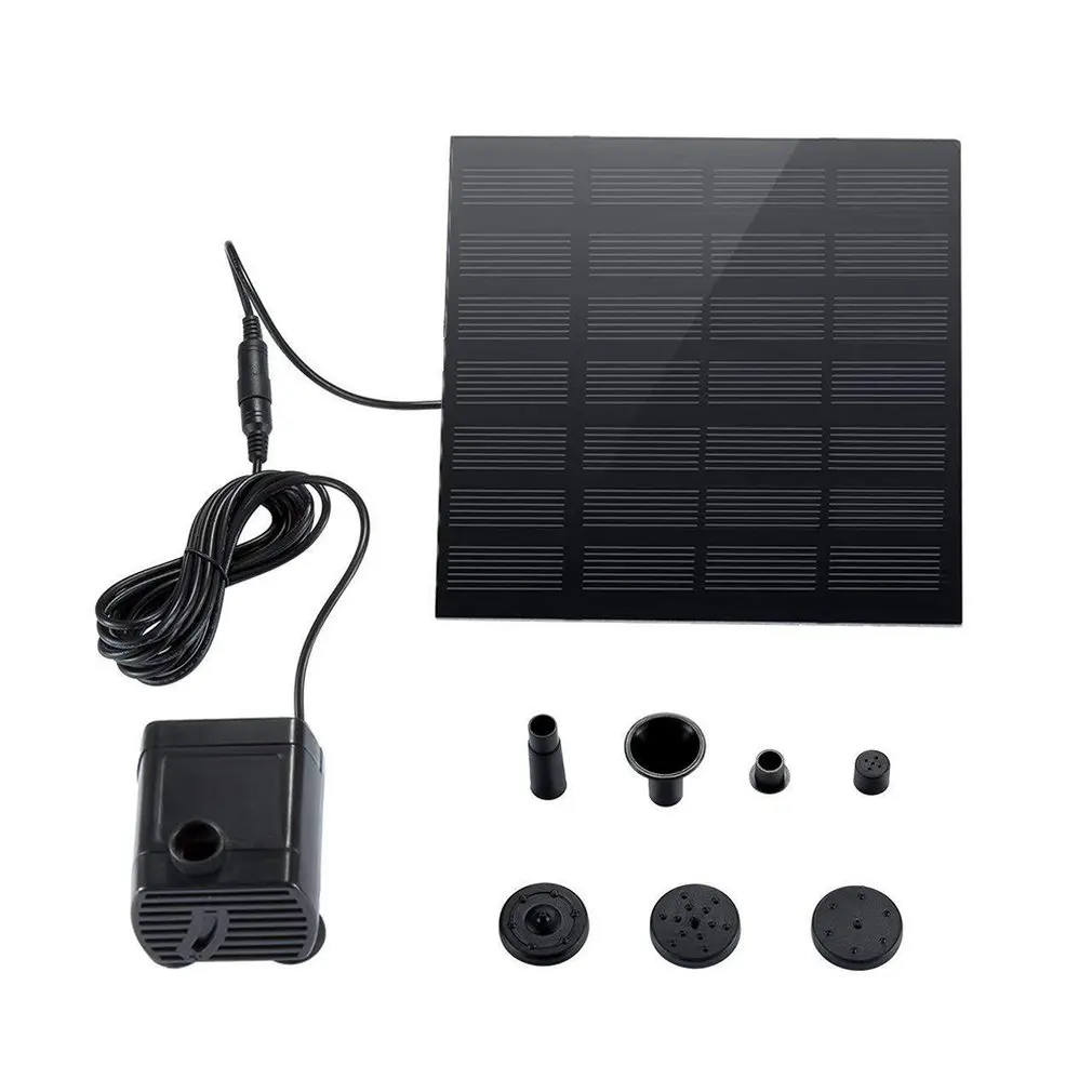 

Solar Fountain Pump Solar Pond Pump Solar Panel Water Pump for Garden Pool Pond Aquarium Fountain with 4 Nozzles