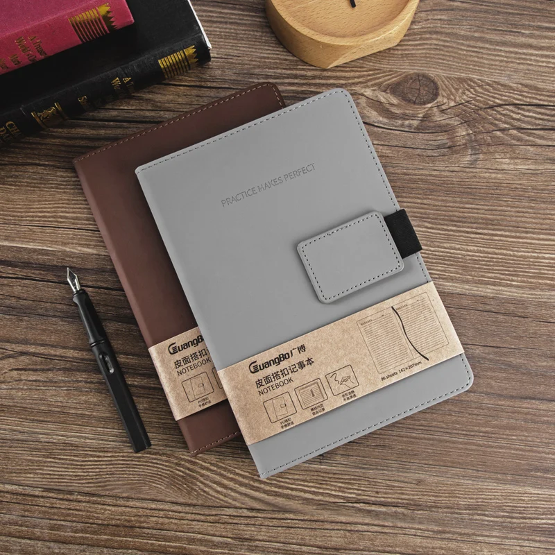 مفكرة A5 للأعمال من غوانبو ، مفكرة بإبزيم جلدي قديم ، مفكرة اجتماعات لطلاب الكلية