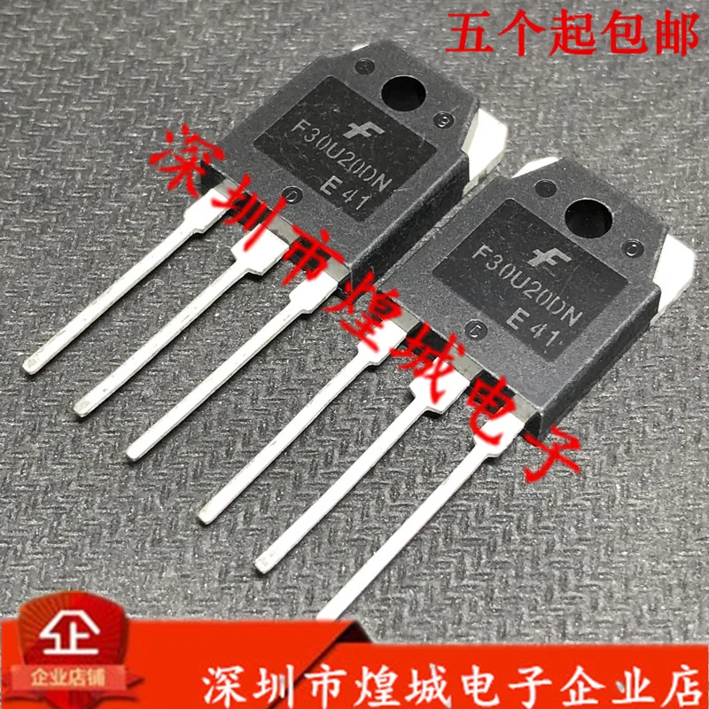 10PCS   F30U20DN FFA30U20DN  TO-3P 200V 30A 5