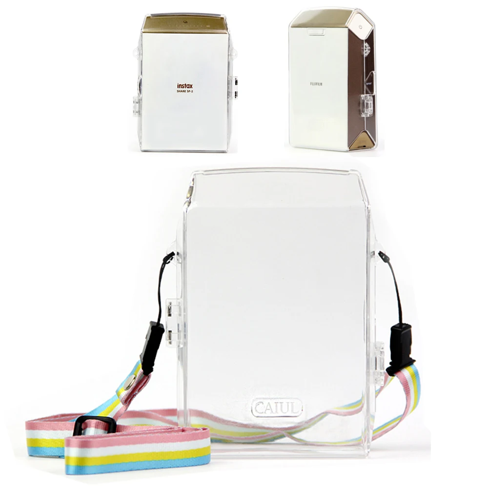 Transparent Crystal Plastic Cover Protective Case Bag with Strap For Fujifilm Instax Mini Camera For Mini 8/9/7s/11/12/25/26/90