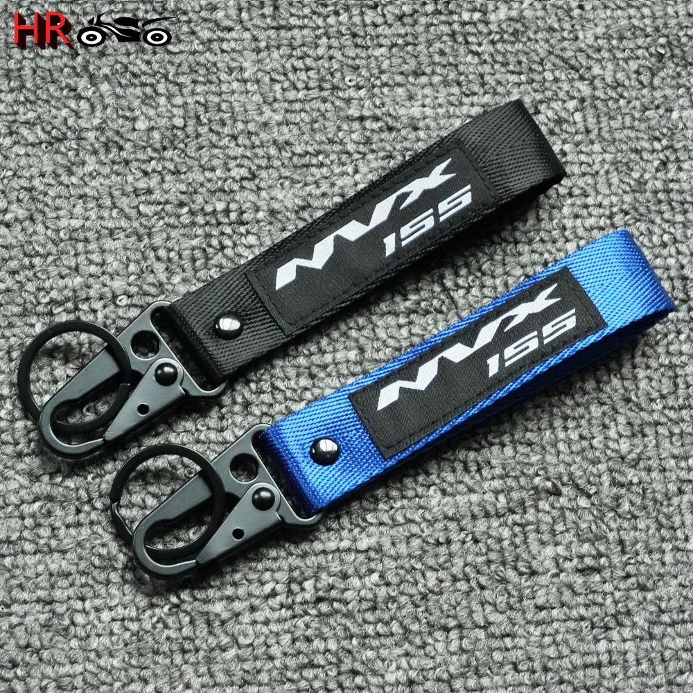 Newest 3D Embroidery Keychain Accessories For Yamaha Aerox155 Aerox Nvx 155 Nvx155 All Yaers Motorcycle Keyring Key Chain Ring