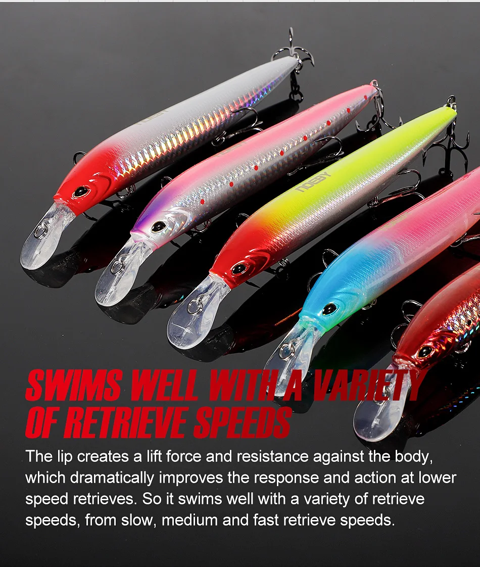 Noeby Sinking Minnow Angelköder 137 mm 41 g Wobbler Jerkbait Heavy Game Künstlicher harter Köder Seebarsch Salzwasser-Angelköder – Detail 12