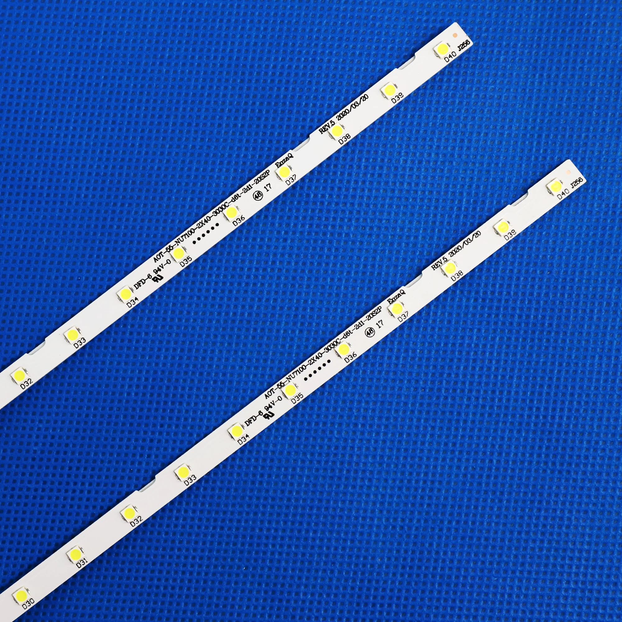 2pcs LED Backlight Strip For Samsung UN55RU7100 UE55NU7100 UN55NU7090G UE55RU7100 UE55NU7179 UE55NU7370 UE55NU7092 UE55NU7120U