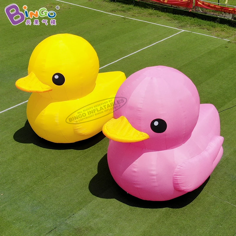 Aufblasbare Spielzeuge 3-4mH Aufblasbare Cartoon Gelbe Ente Für Outdoor-Event Display Ballon