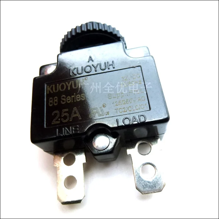 Disyuntores KUOYUH interruptor de sobrecarga Protector de sobrecorriente 88 Series 25A