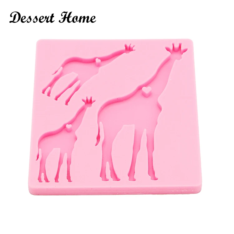 DY0106 epoxy resin molds giraffe family mold for keychain pendant Jewelry Makeing silicon molds for resin diy