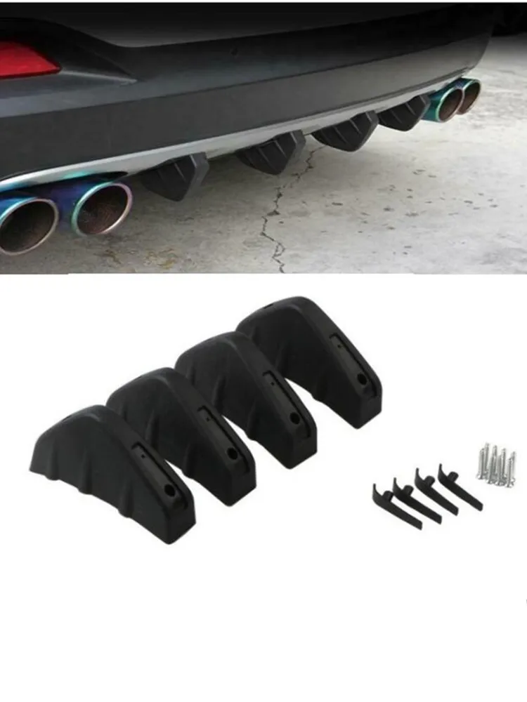 4Pcs Car Rear Bumper Spoiler Lip Modified Diffuser For Mazda 2 3 5 6 8 BL BM GJ cx3 cx4 cx5 KE KF cx7 cx8 cx9 cx30 mx5 rx8