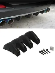 4Pcs Car Rear Bumper Spoiler Lip Modified Diffuser For Volvo C30 C70 S40 S60 S70 S80 S90 V40 V50 V60 V70 V90 XC40 XC60 XC70 XC90