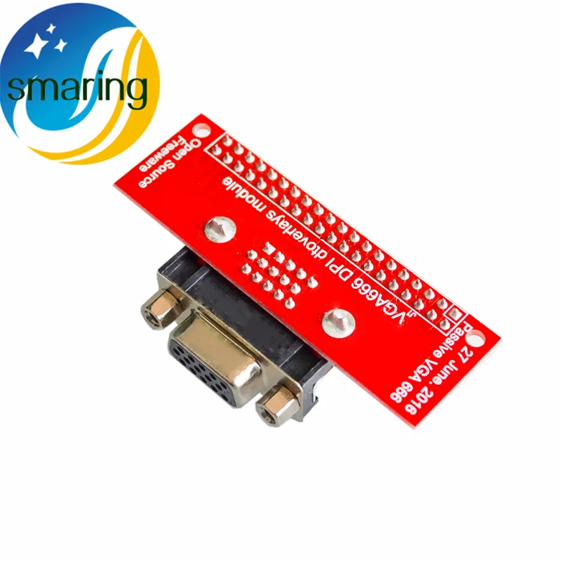 New Arrival VGA666 Adapter Board DPI Dtoverlays Module GPIO To VGA For Raspberry Pi 3B/2B/B+ Connection DIY RC Toy