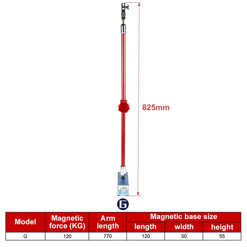 825mm Length Universal Large Dial Indicator Magnetic Stand Base Holder High Quality Magnetic Base For Equipment Calibration