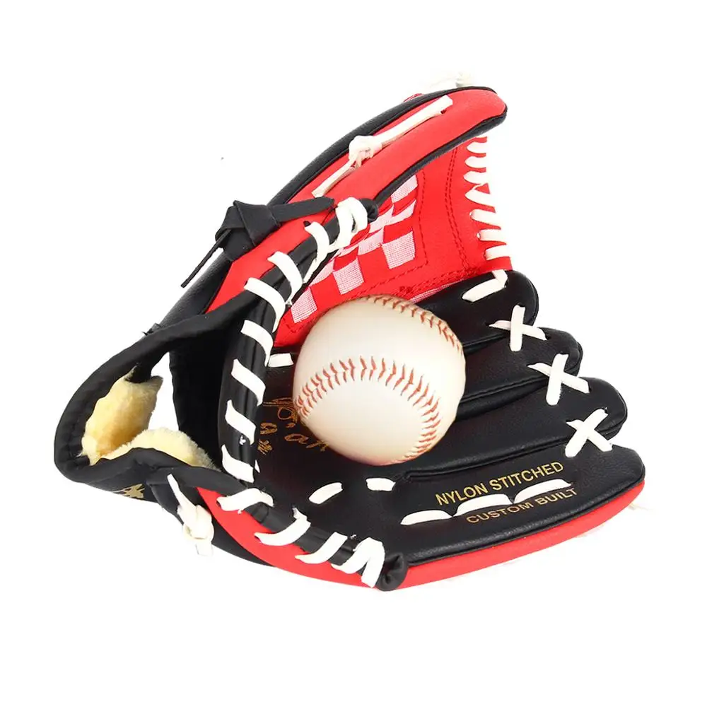 1 PC Baseball Handschuh Leder Starke Softball Fang Ball Im Freien Sport Links Hand Ausbildung linkshänder werfen 10.5 "/11.5"/12.5"