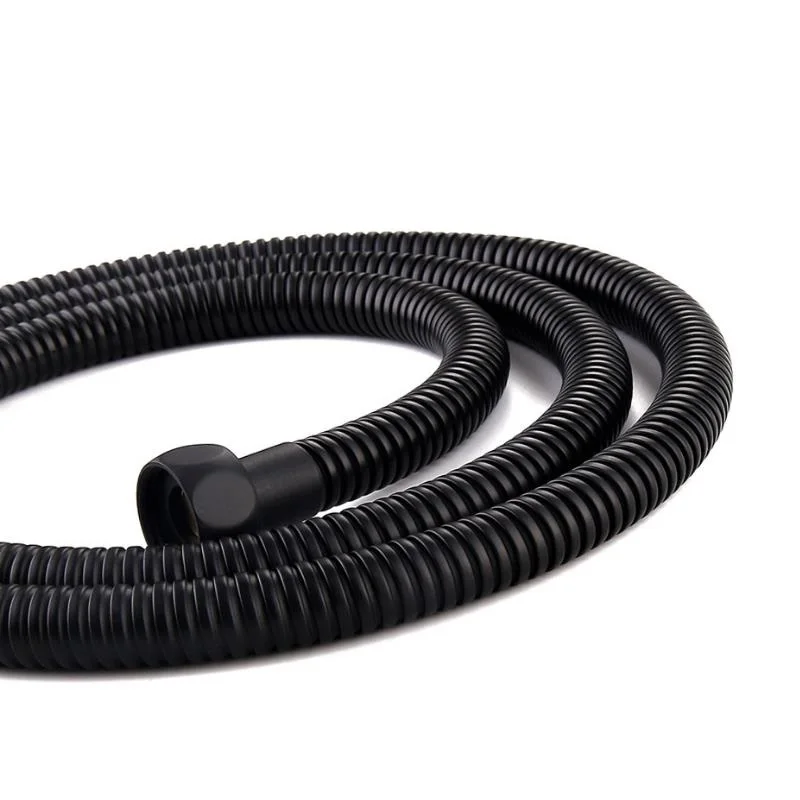 ステンレス鋼304のシャワーヘッド用の柔軟なウォーターホース,マットブラック,1.5m 2m