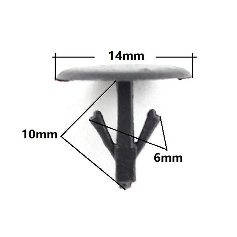 50 Pcs Auto Plastic Sealing Strip Nail for Toyota Honda Fixed Engine Trim Panel Sealing Fastener Clips Rivets