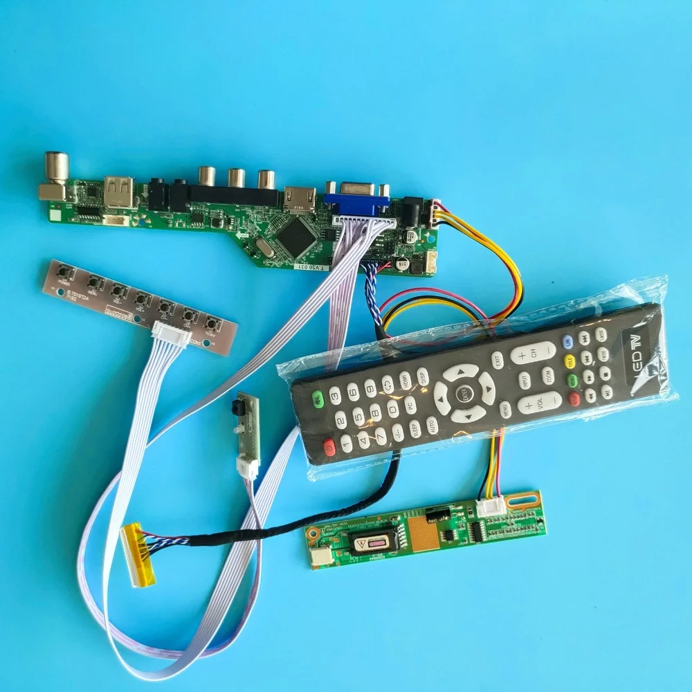 Imagem -01 - Kit para Claa141wb02 Cla141wb02a Cla141wb03 Claa141wb05a 1280x800 av tv Painel Controlador Usb Placa de Áudio Hdmi Lvds Vga Remoto