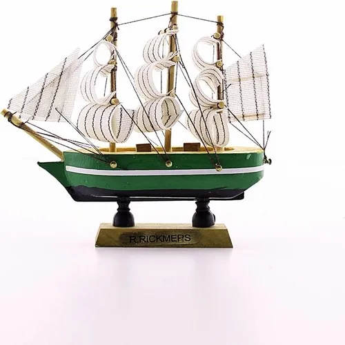 

Deco Elite Wood Handmade Sailing Ship Scale Model Decorative Hobby 12 cm- E