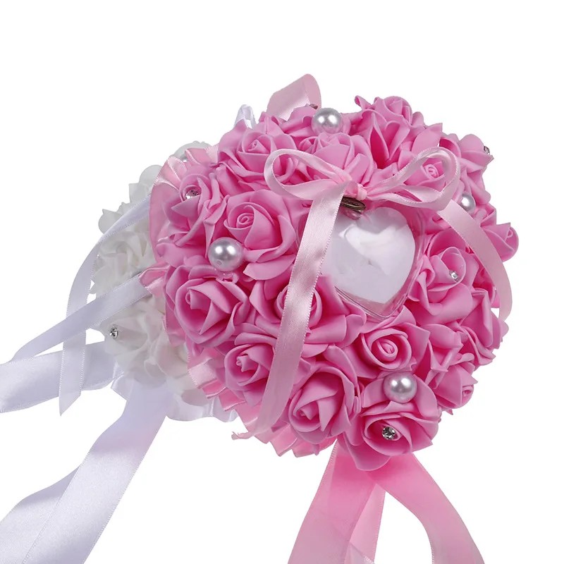 1 Buah Kotak Cincin Bunga Mawa - Ring Bearer Pillow ulasan dan harga