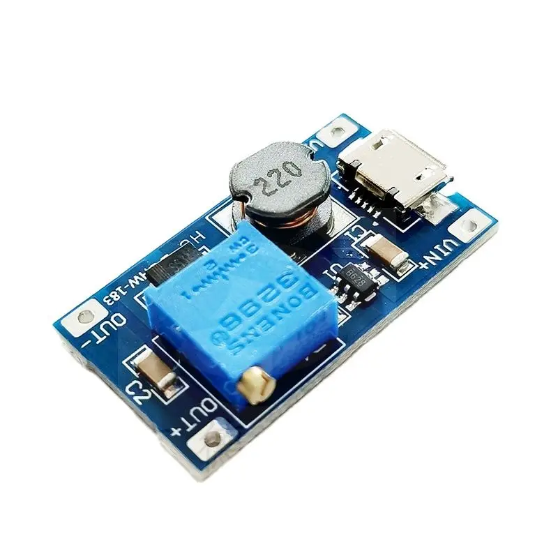 2a Booster Board DC-DC Wide Voltage Input 2/24V Rise 5/9/12/28V Adjustable 2577