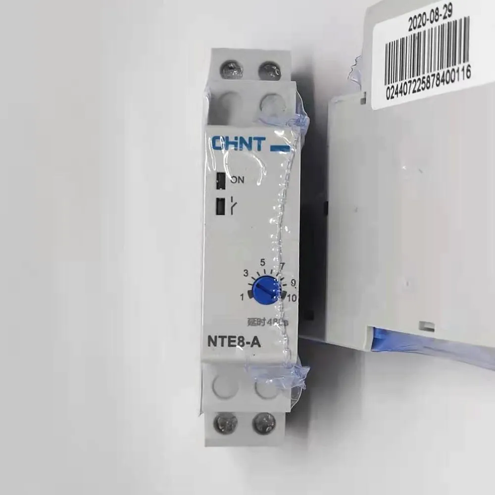 Din Rail Time Relay AC230V NTE8-10A 120A 480A 0.1S 5S 1S 10S 120S 480S Disconnection Power Faliure Power Off Delay Relay