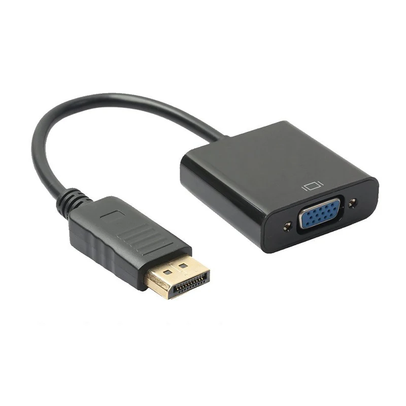 DP DisplayPort to VGA DVI HDMI-Compatible Converter Video Cable Display Port D-Sub Adapter 1080P 720P HDTV Monitor PC