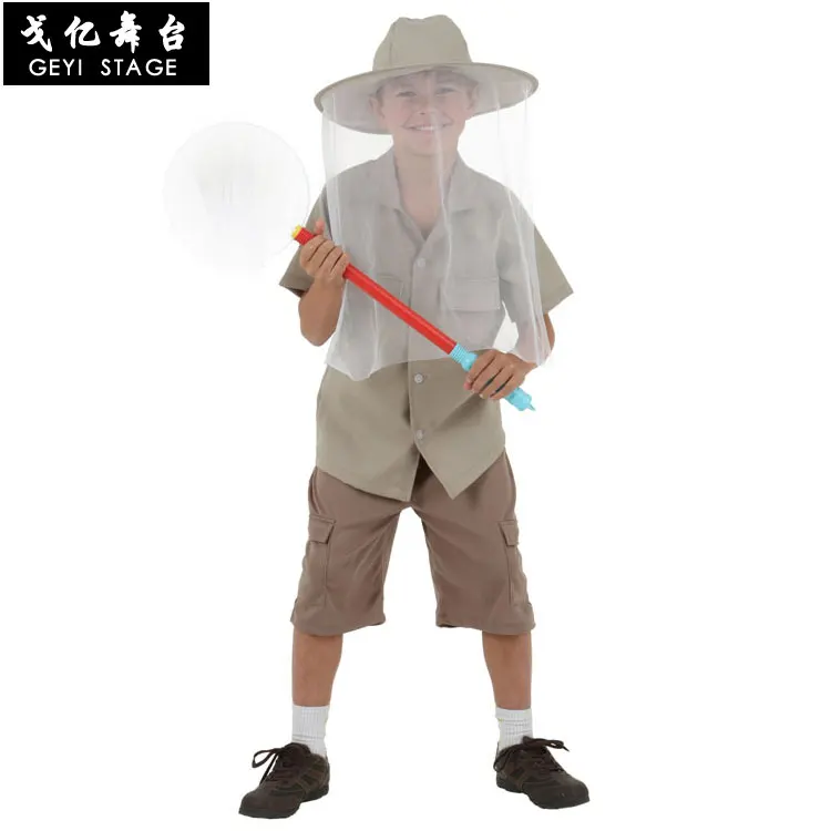 Cosplay bauern entomologist Kostüm Halloween bühne zeigen kostüm erwachsene kinder entomologist kostüm imker