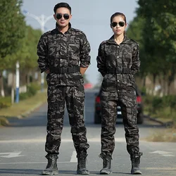 Hunting Uniform Hiking Camouflage  Jacket+Cargo Pans Men Tactical CS Uniforme Militar Working Clothes Female